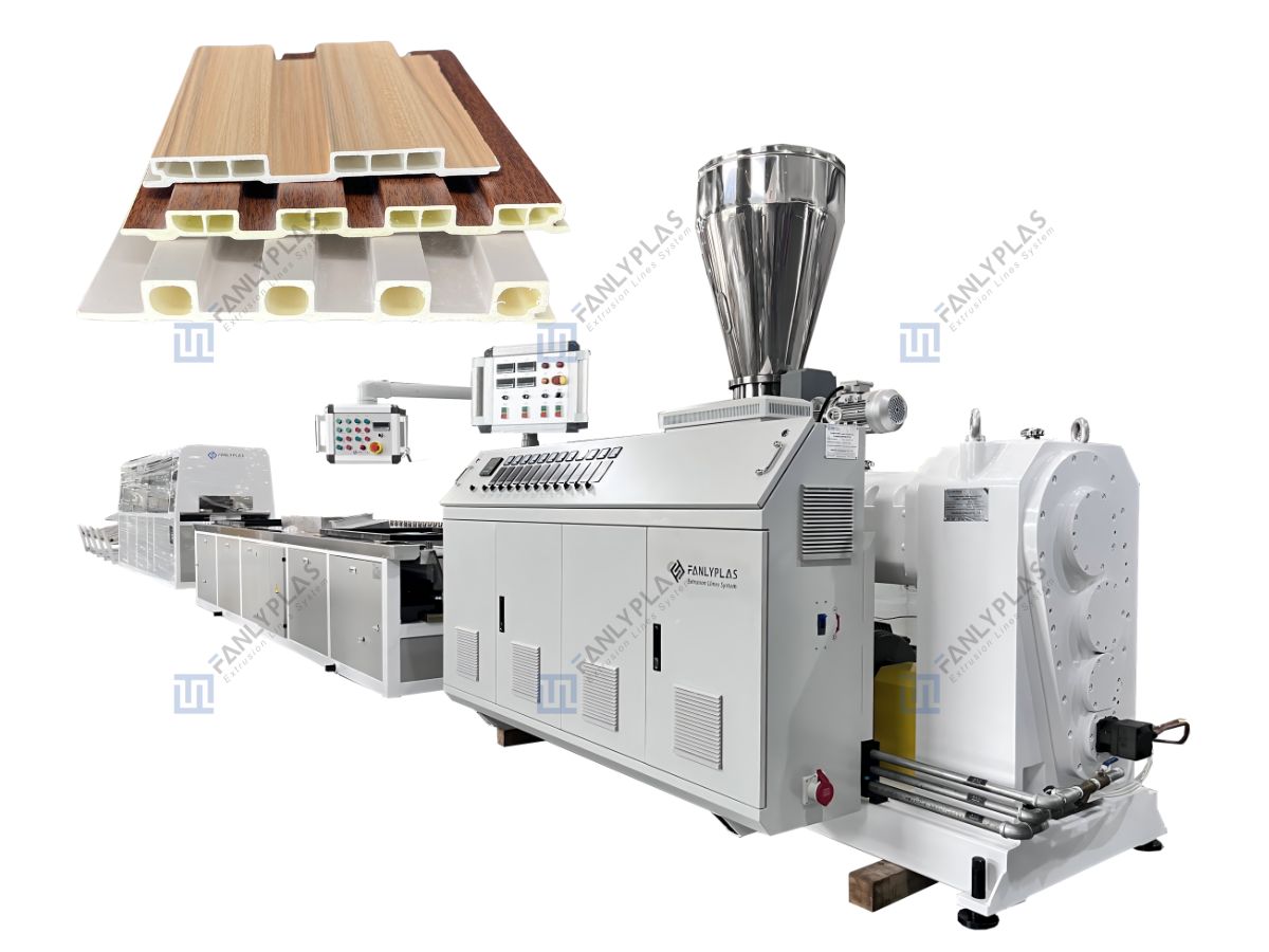 wpc indoor louverswall panel production line 2571