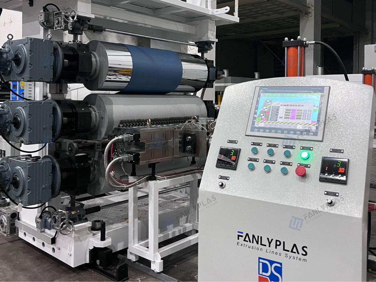 abs pc luggage production line three roller calender fanlyplas 1