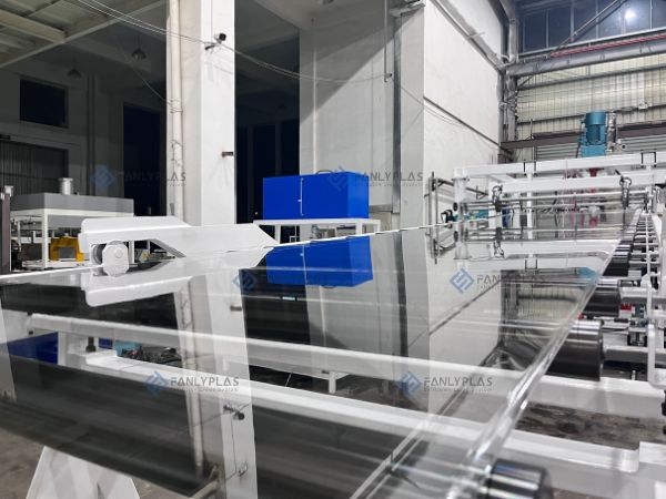 acrylic sheet production line cooling roller bracket fanlyplas1