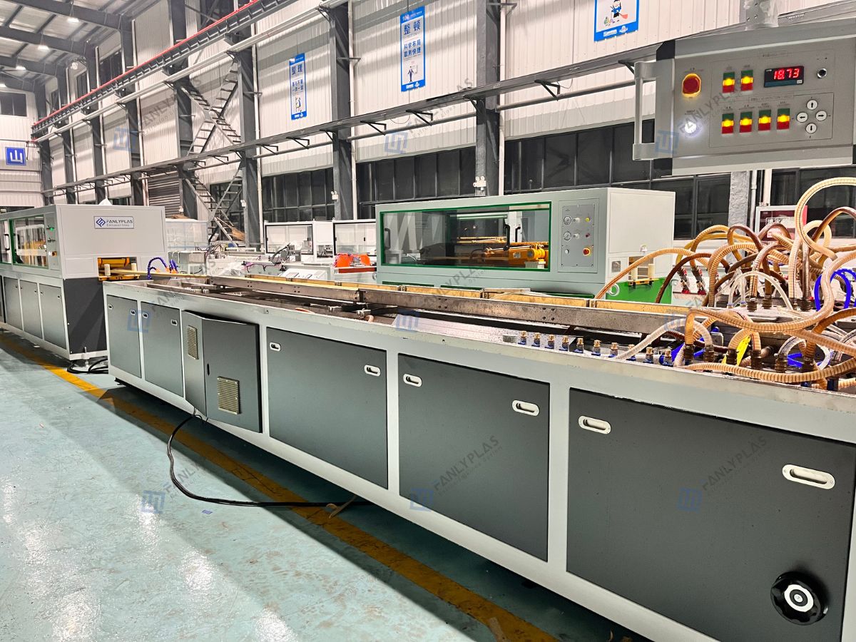 calibration table system wpc indoor louvers wall panel production line fanlyplas 1
