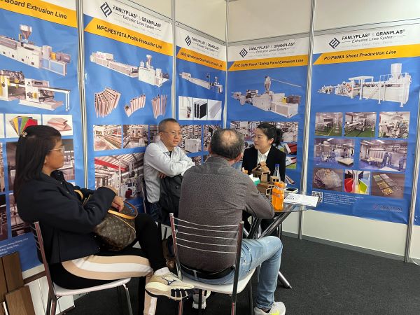 on site photos of the interplast 2024 fanlyplas booth 21