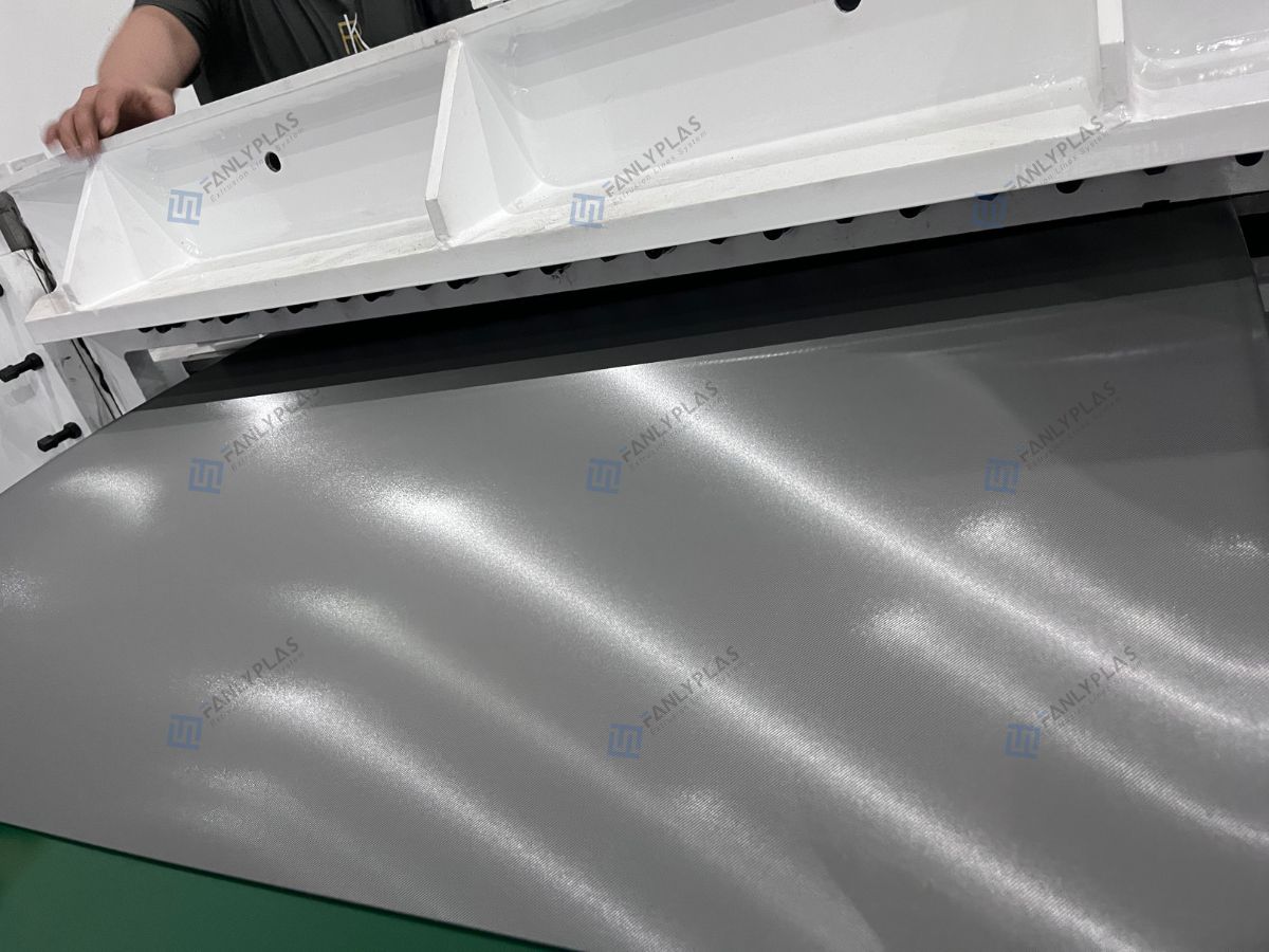 pc abs sheet extrusion line cutting machine fanlyplas 255271