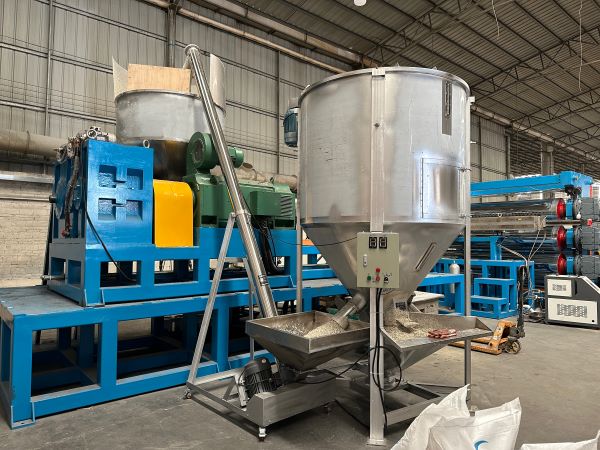 pe pp sheet extrusion line loader fanlyplas 1