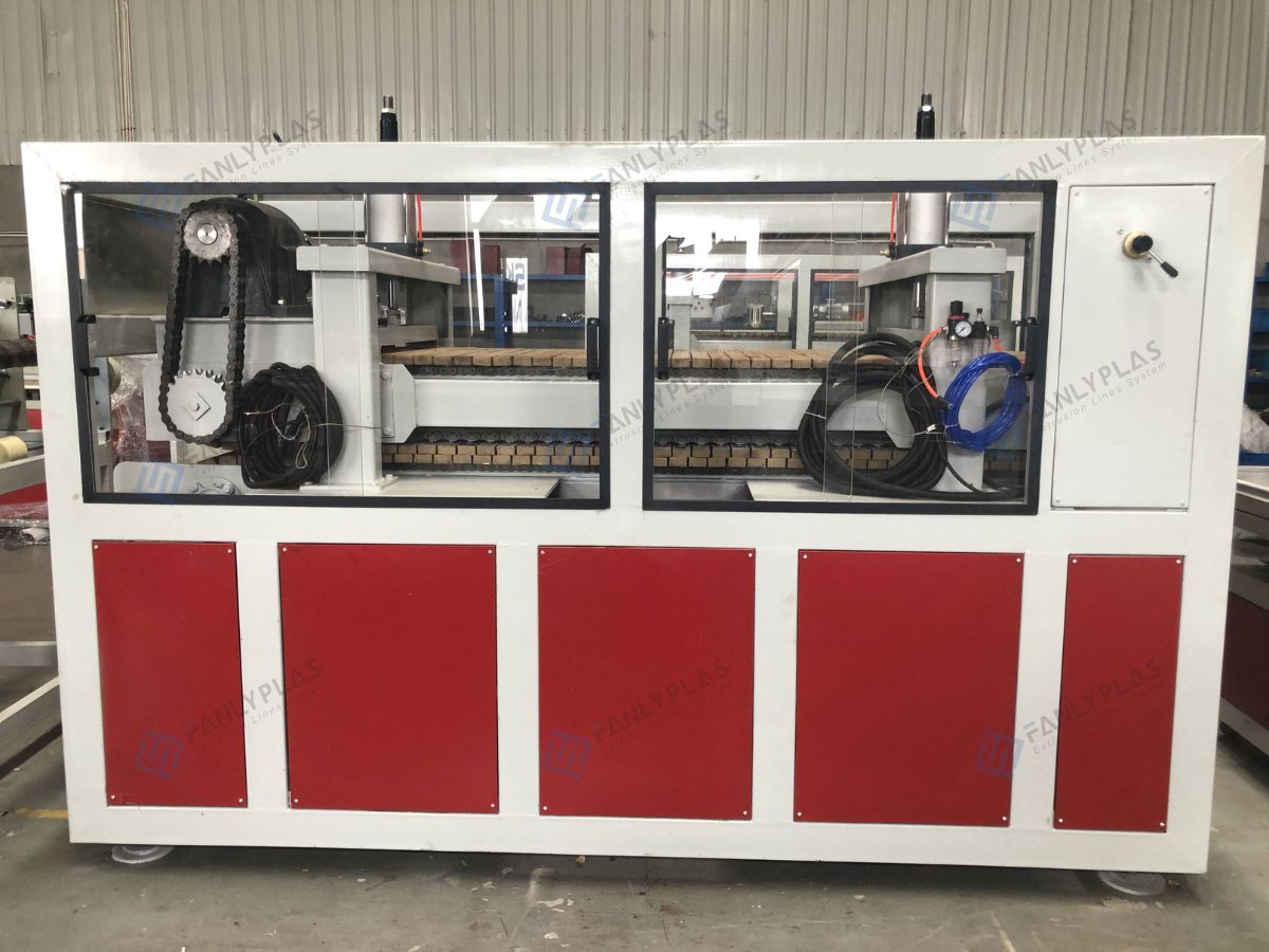 pvc ceiling panel extrusion line haul off fanlyplas 11