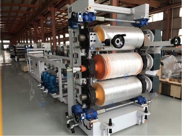 pvc edge banding sheet extrusion line three roll calendar fanlyplas 1