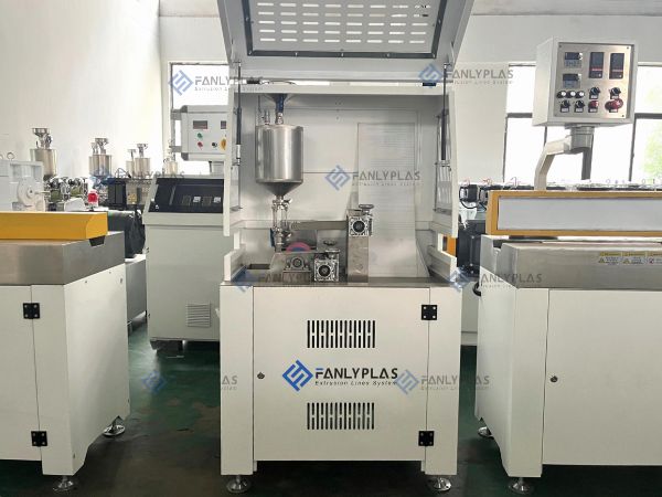 pvc edge banding strip extrusion line haul off and primer coating machine fanlyplas 1