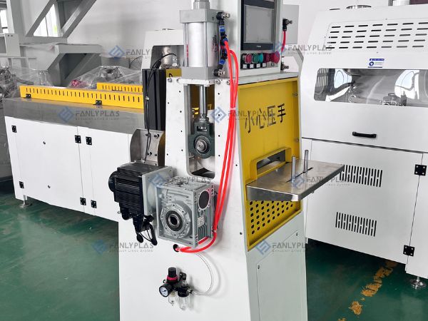pvc edge banding strip extrusion line online size detection system fanlyplas 1