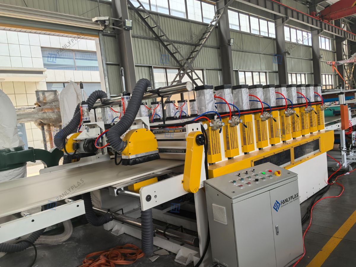 pvc foam board production line haul off unit fanlyplas 25819