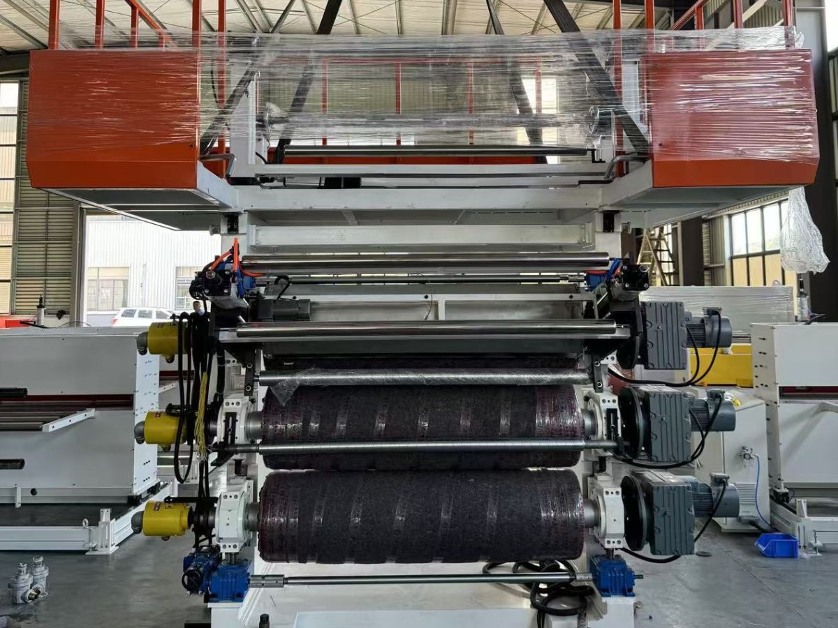 pvc marble sheet production line three roll calender fanlyplas 1