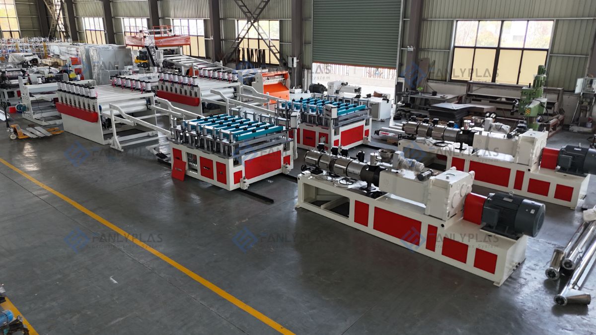 pvcwpc foam board production line fanlyplas 25819