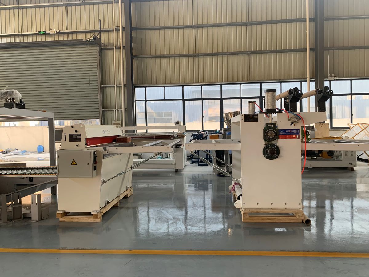 spc flooring production line haul off fanlyplas 1