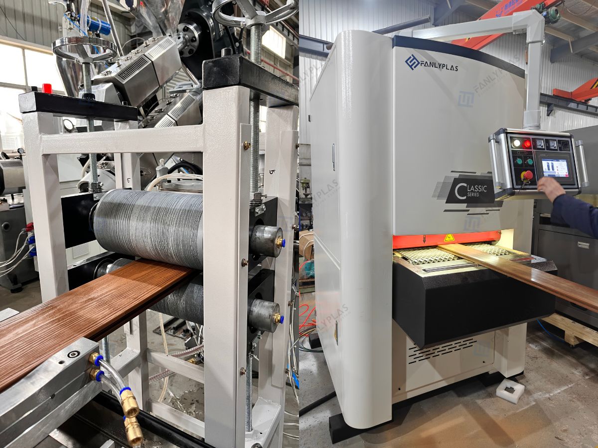 surface treatment system wpc profile extrusion line fanlyplas 258201