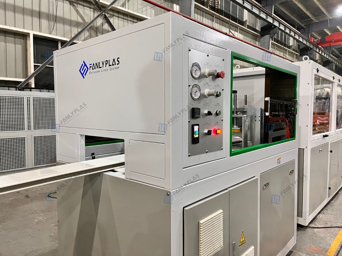 upvc profile extrusion line cutting machine fanlyplas 25819